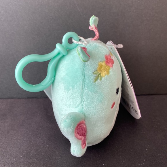 Squishmallows 3.5 inch Easter 2024 CLIP ON Reina The Butterfly With Flowers NEW - Picture 6 of 9